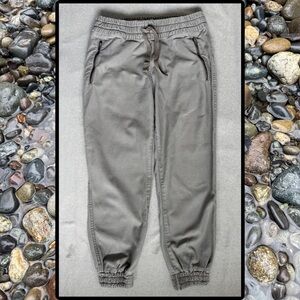 Aritzia TNA Alix Cotton Jogger Pant Warm Stone